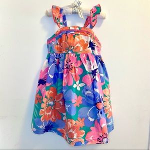 Bright floral toddler dress